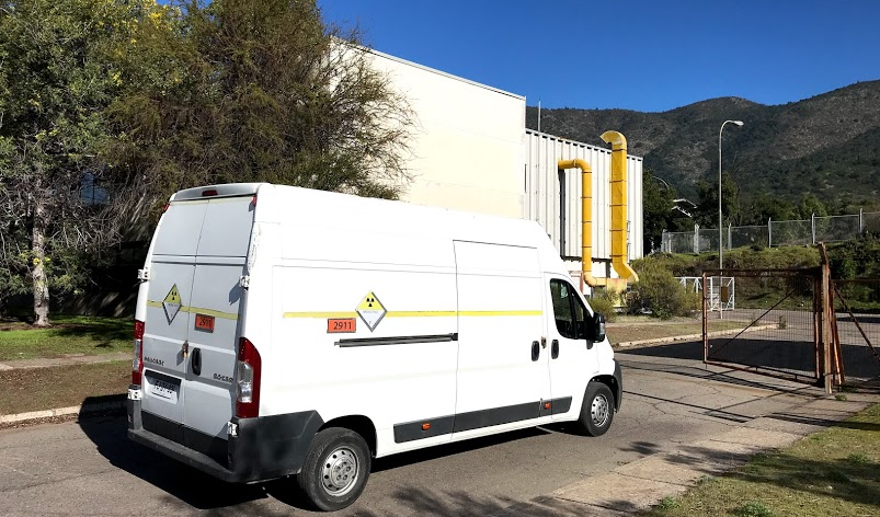 transporte de material radiactivo en chile